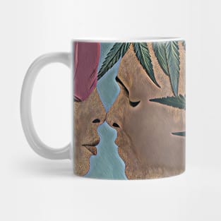 Green Valentine Kisses Mug